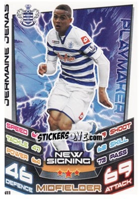 Sticker Jermaine Jenas - English Premier League 2012-2013. Match Attax Extra - Topps