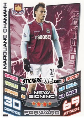 Figurina Marouane Chamakh - English Premier League 2012-2013. Match Attax Extra - Topps