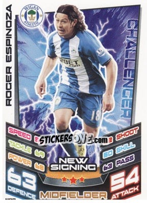 Cromo Roger Espinoza - English Premier League 2012-2013. Match Attax Extra - Topps