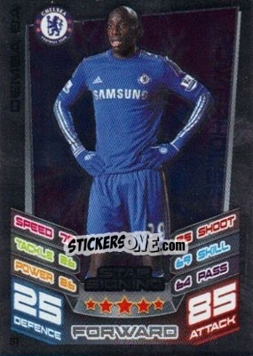 Sticker Demba Ba - English Premier League 2012-2013. Match Attax Extra n. S1 - Topps