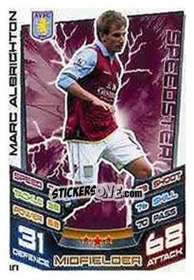 Sticker Marc Albrighton - English Premier League 2012-2013. Match Attax Extra - Topps