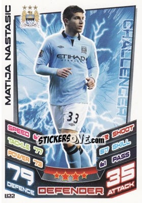 Sticker Matija Nastasic - English Premier League 2012-2013. Match Attax Extra - Topps
