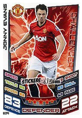Sticker Jonny Evans - English Premier League 2012-2013. Match Attax Extra - Topps