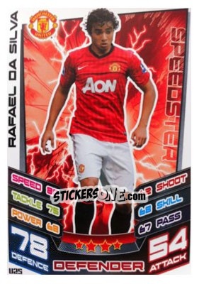 Sticker Rafael Da Silva - English Premier League 2012-2013. Match Attax Extra n. U25 - Topps