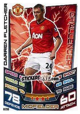 Sticker Darren Fletcher - English Premier League 2012-2013. Match Attax Extra n. U28 - Topps