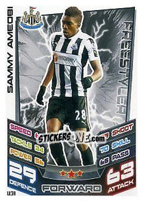 Sticker Sammy Ameobi - English Premier League 2012-2013. Match Attax Extra n. U31 - Topps