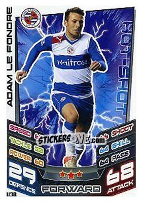 Sticker Adam Le Fondre - English Premier League 2012-2013. Match Attax Extra n. U38 - Topps