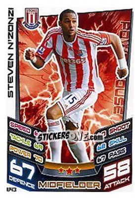 Sticker Steven Nzonzi - English Premier League 2012-2013. Match Attax Extra - Topps