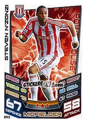 Sticker Steven Nzonzi - English Premier League 2012-2013. Match Attax Extra n. U43 - Topps