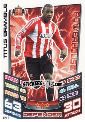 Sticker Titus Bramble - English Premier League 2012-2013. Match Attax Extra - Topps