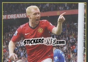 Sticker Paul Scholes - Manchester United 2012-2013 n. 117 - Panini