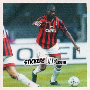 Sticker Winston Bogarde - Tutto Milan n. 17 - Panini