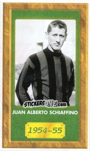 Figurina Juan Alberto Schiaffino - Tutto Milan - Panini