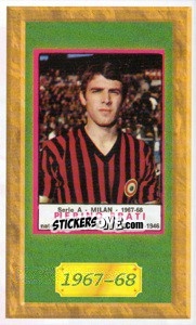 Cromo Pierino Prati - Tutto Milan n. 150 - Panini