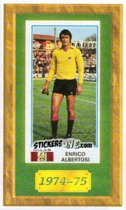 Sticker Enrico Albertosi - Tutto Milan n. 155 - Panini