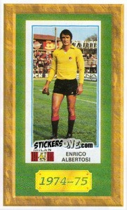 Figurina Enrico Albertosi - Tutto Milan - Panini