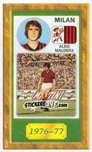Sticker Aldo Maldera - Tutto Milan n. 156 - Panini