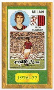 Cromo Aldo Maldera - Tutto Milan - Panini