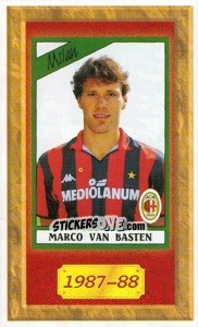 Sticker Marco van Basten - Tutto Milan n. 177 - Panini