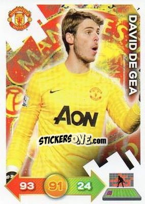 Sticker David de Gea - Manchester United 2012-2013. Adrenalyn XL n. 1 - Panini