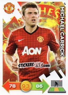 Sticker Michael Carrick - Manchester United 2012-2013. Adrenalyn XL n. 14 - Panini