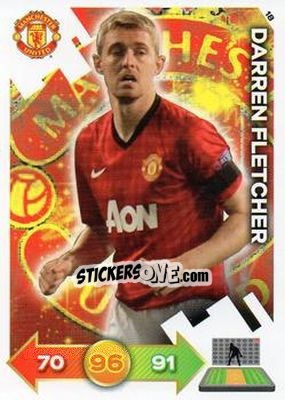 Sticker Darren Fletcher - Manchester United 2012-2013. Adrenalyn XL n. 18 - Panini