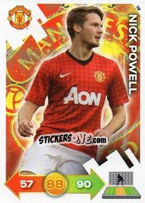 Cromo Nick Powell - Manchester United 2012-2013. Adrenalyn XL n. 19 - Panini