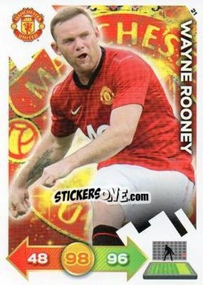 Sticker Wayne Rooney - Manchester United 2012-2013. Adrenalyn XL n. 21 - Panini