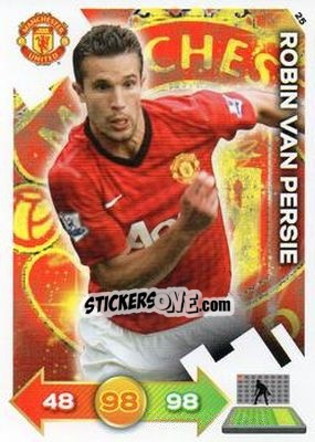 Sticker Robin van Persie - Manchester United 2012-2013. Adrenalyn XL n. 25 - Panini
