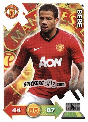 Figurina Bebe - Manchester United 2012-2013. Adrenalyn XL - Panini