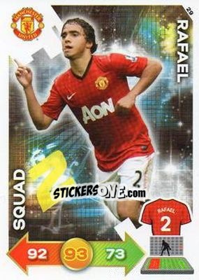 Figurina Rafael da Silva - Manchester United 2012-2013. Adrenalyn XL - Panini