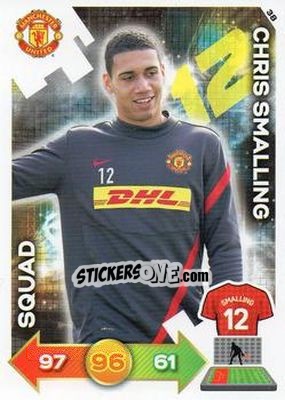 Sticker Chris Smalling - Manchester United 2012-2013. Adrenalyn XL n. 38 - Panini