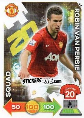 Sticker Robin van Persie - Manchester United 2012-2013. Adrenalyn XL n. 46 - Panini