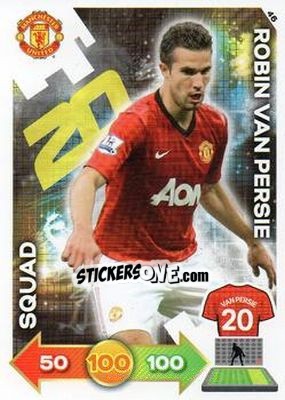 Cromo Robin van Persie - Manchester United 2012-2013. Adrenalyn XL - Panini