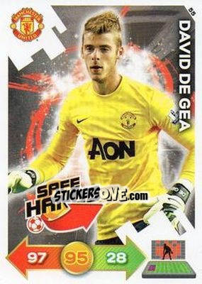 Figurina David de Gea - Manchester United 2012-2013. Adrenalyn XL - Panini