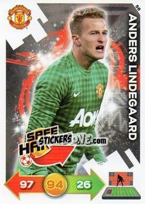 Sticker Anders Lindegaard - Manchester United 2012-2013. Adrenalyn XL n. 56 - Panini