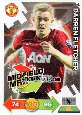 Sticker Darren Fletcher - Manchester United 2012-2013. Adrenalyn XL n. 72 - Panini