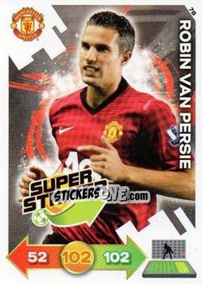 Sticker Robin van Persie - Manchester United 2012-2013. Adrenalyn XL n. 78 - Panini