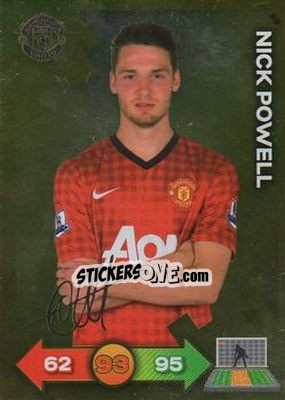 Sticker Nick Powell - Manchester United 2012-2013. Adrenalyn XL n. 98 - Panini