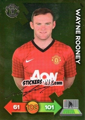 Sticker Wayne Rooney - Manchester United 2012-2013. Adrenalyn XL n. 100 - Panini