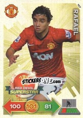 Figurina Rafael da Silva - Manchester United 2012-2013. Adrenalyn XL - Panini