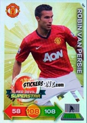 Sticker Robin van Persie - Manchester United 2012-2013. Adrenalyn XL n. 121 - Panini