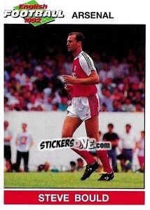 Sticker Steve Bould - English Football 1991-1992 n. 5 - Panini
