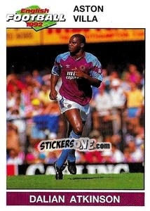 Sticker Dalian Atkinson - English Football 1991-1992 - Panini
