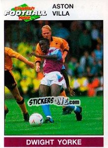 Cromo Dwight Yorke - English Football 1991-1992 - Panini