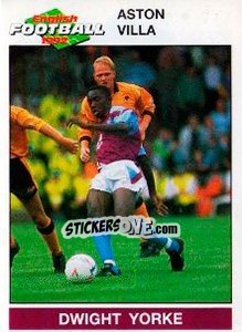 Figurina Dwight Yorke - English Football 1991-1992 - Panini