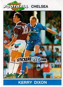 Figurina Kerry Dixon - English Football 1991-1992 n. 34 - Panini