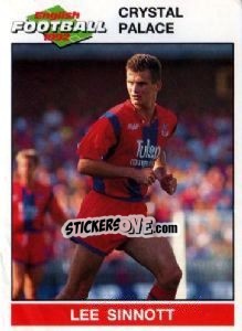 Sticker Lee Sinnott - English Football 1991-1992 n. 54 - Panini