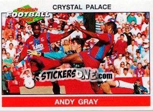 Sticker Andy Gray - English Football 1991-1992 n. 55 - Panini