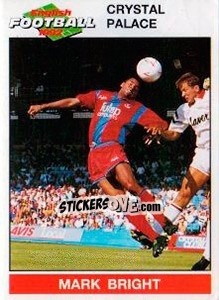 Sticker Mark Bright - English Football 1991-1992 - Panini